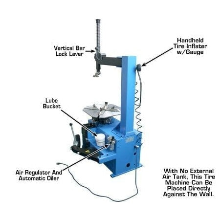 Atlas TC221 Tire Changer + WB11 Motorcycle Wheel Balancer Combo