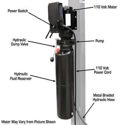 Atlas Garage Pro 8000 EXT, 8,000 lb 4 Post Vehicle Storage Lift- Extra Tall