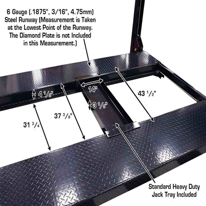 Atlas Garage Pro 8000 EXT, 8,000 lb 4 Post Vehicle Storage Lift- Extra Tall