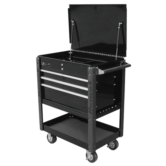 Homak 35" Professional 4 Drawer Service Cart