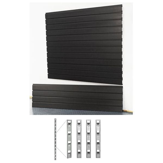StoreWall 4′ Standard Duty Slatwall (4 pcs) + Installstrips