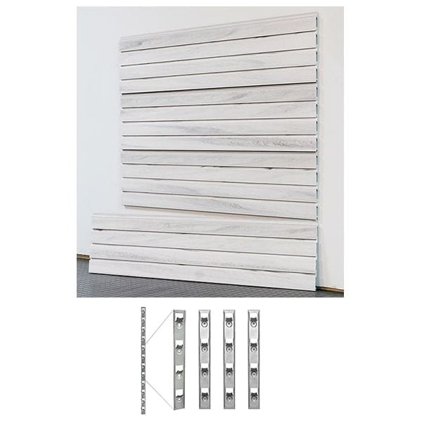 StoreWall 4′ Standard Duty Slatwall (4 pcs) + Installstrips