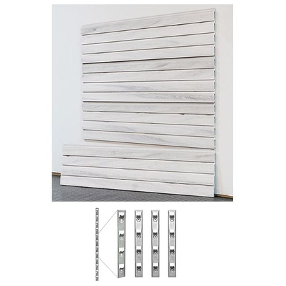 StoreWall 4′ Standard Duty Slatwall (4 pcs) + Installstrips